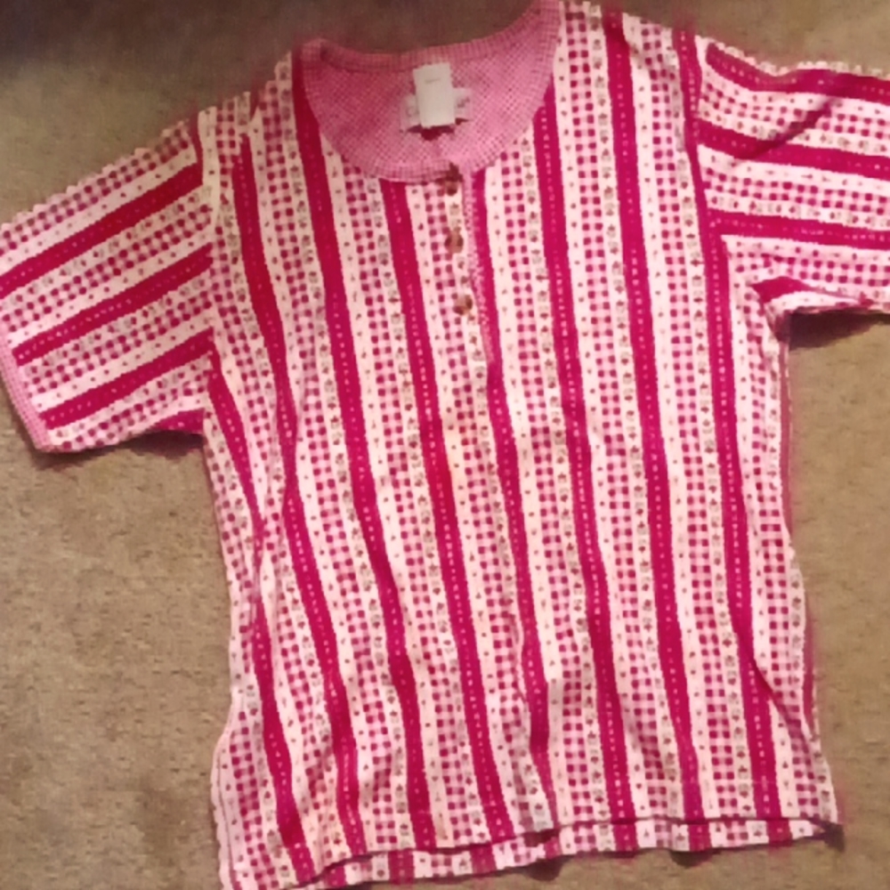 Cabin creek women's short sleeve and quarter button down shirt sleeve shirt